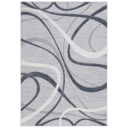 Safavieh 9 x 12 ft. Odyssey Modern Power Loomed Rectangle Area Rug Grey & Ivory ODY812F-9
